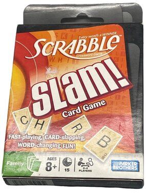 Parker Brothers Scrabble Slam card game 2 - 4 players four letter word game READ